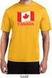 Distressed Canada Flag Mens Moisture Wicking Shirt