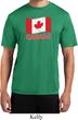 Distressed Canada Flag Mens Moisture Wicking Shirt