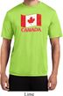 Distressed Canada Flag Mens Moisture Wicking Shirt