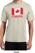 Distressed Canada Flag Mens Moisture Wicking Shirt