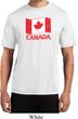 Distressed Canada Flag Mens Moisture Wicking Shirt