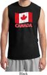 Distressed Canada Flag Mens Muscle Shirt
