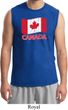 Distressed Canada Flag Mens Muscle Shirt