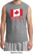 Distressed Canada Flag Mens Muscle Shirt