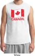 Distressed Canada Flag Mens Muscle Shirt