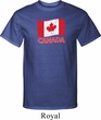 Distressed Canada Flag Mens Tall Shirt