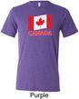 Distressed Canada Flag Mens Tri Blend Crewneck Shirt