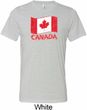 Distressed Canada Flag Mens Tri Blend Crewneck Shirt