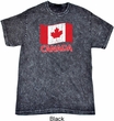 Distressed Canada Flag Mineral Tie Dye Shirt