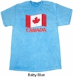 Distressed Canada Flag Mineral Tie Dye Shirt