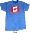 Distressed Canada Flag Mineral Tie Dye Shirt