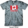 Distressed Canada Flag Spider Tie Dye Shirt