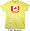 Distressed Canada Flag Spider Tie Dye Shirt