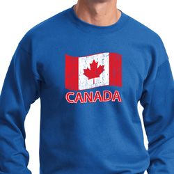 Distressed Canada Flag Sweatshirt