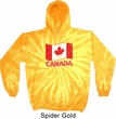 Distressed Canada Flag Tie Dye Hoodie