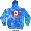 Distressed Canada Flag Tie Dye Hoodie