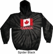 Distressed Canada Flag Tie Dye Hoodie