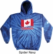 Distressed Canada Flag Tie Dye Hoodie