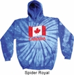 Distressed Canada Flag Tie Dye Hoodie