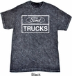 Distressed Ford Trucks Adult Mineral Tie Dye Shirt