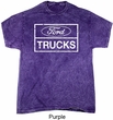 Distressed Ford Trucks Adult Mineral Tie Dye Shirt