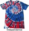 Distressed Ford Trucks Adult Patriotic Tie Dye Shirt
