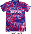 Distressed Ford Trucks Adult Patriotic Tie Dye Shirt