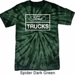 Distressed Ford Trucks Adult Spider Tie Dye Shirt
