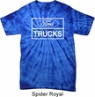 Distressed Ford Trucks Adult Spider Tie Dye Shirt