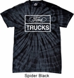 Distressed Ford Trucks Adult Spider Tie Dye Shirt