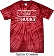Distressed Ford Trucks Adult Spider Tie Dye Shirt