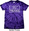 Distressed Ford Trucks Adult Spider Tie Dye Shirt