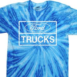 Distressed Ford Trucks Adult Twist Tie Dye Shirt Distressed Ford Trucks Adult Twist Tie Dye Shirt