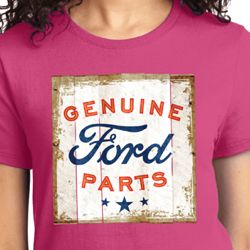 Distressed Genuine Ford Parts Ladies Shirts