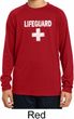 Distressed Lifeguard Kids Dry Wicking Long Sleeve Shirt