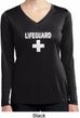 Distressed Lifeguard Ladies Dry Wicking Long Sleeve Shirt