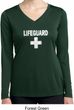 Distressed Lifeguard Ladies Dry Wicking Long Sleeve Shirt