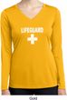 Distressed Lifeguard Ladies Dry Wicking Long Sleeve Shirt