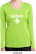 Distressed Lifeguard Ladies Dry Wicking Long Sleeve Shirt