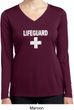 Distressed Lifeguard Ladies Dry Wicking Long Sleeve Shirt