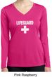 Distressed Lifeguard Ladies Dry Wicking Long Sleeve Shirt