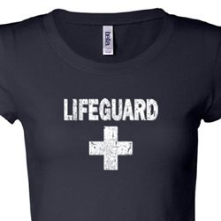 Distressed Lifeguard Ladies Shirts