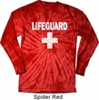 Distressed Lifeguard Long Sleeve Tie Dye Shirt