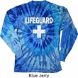 Distressed Lifeguard Long Sleeve Tie Dye Shirt