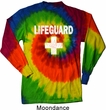 Distressed Lifeguard Long Sleeve Tie Dye Shirt