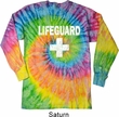 Distressed Lifeguard Long Sleeve Tie Dye Shirt