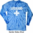 Distressed Lifeguard Long Sleeve Tie Dye Shirt
