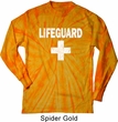 Distressed Lifeguard Long Sleeve Tie Dye Shirt