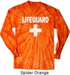 Distressed Lifeguard Long Sleeve Tie Dye Shirt