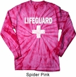 Distressed Lifeguard Long Sleeve Tie Dye Shirt